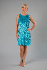 Shimmy Dress - Aquamarine