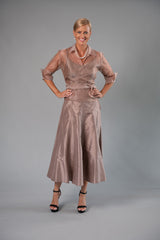 Organza Classic Wrap Shirt - Coffee