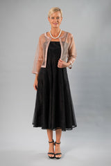 Cocktail Organza Jacket - Coffee