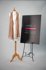 Soft Silk Shawl - Coffee
