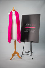 Soft Silk Shawl - Fuchsia