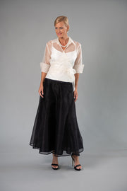 Pure Silk Organza Classic Wrap Shirt