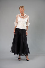 Organza Classic Wrap Shirt - Ivory