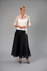 Organza Classic Wrap Shirt - Ivory