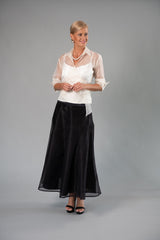 Organza Classic Wrap Shirt - Ivory