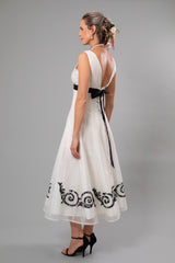 Lace Applique Tea Length Wedding Dress - For the Understated Bride