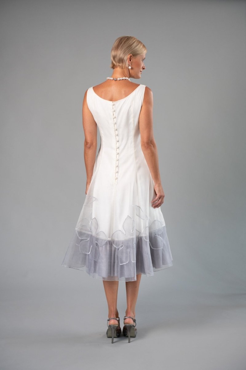 Larissa Dress - Ivory and Silver for the Understated Bride