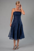 Pure Silk Tea Length Dress