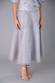 Pure Silk Pansy Skirt Tea Length