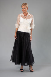 Pure Silk Pansy Skirt Tea Length
