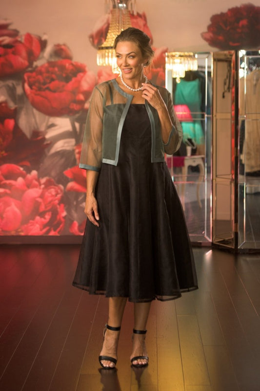 Pure Silk Organza Cocktail Jacket - Living Silk