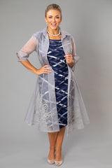 Organza Coat - Silver