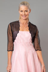 Scalloped Bolero - Black
