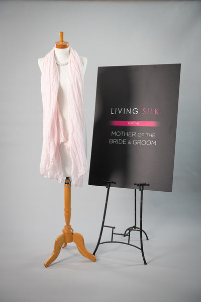 Soft Silk Shawl - Soft Pink