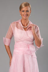 Organza Classic Wrap Shirt - Soft Pink